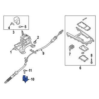 Mazda OE - Automatic Transmission Shifter Cable Bracket