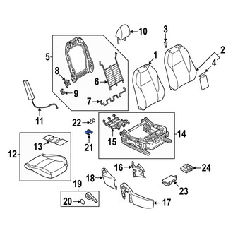 Mazda OE - Front Left Inner Seat Track Cover