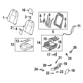 Mazda OE - Front Left Outer Seat Track Cover