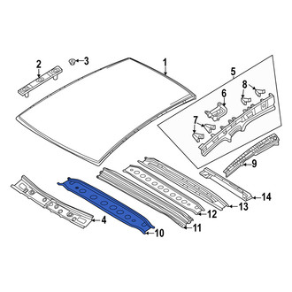 Mazda OE - Front Roof Panel Reinforcement