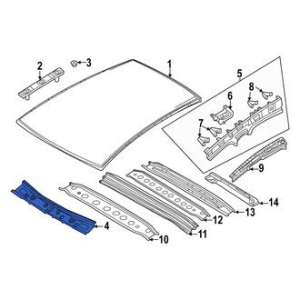 Mazda OE - Front Roof Header Panel