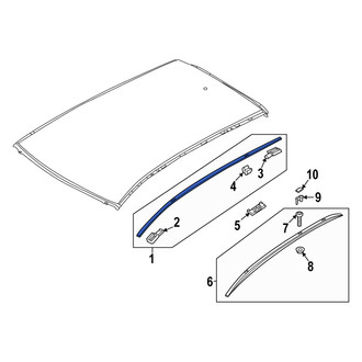 Mazda OE - Left Roof Molding