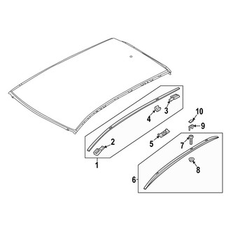 Mazda OE - Roof - Exterior Trim (W/O Sunroof)