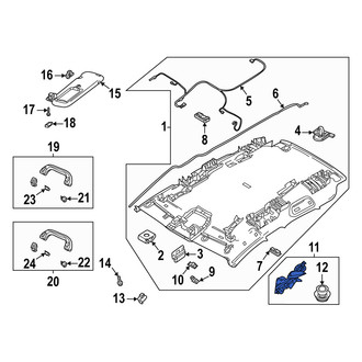 Mazda OE - Left Headliner Insulator