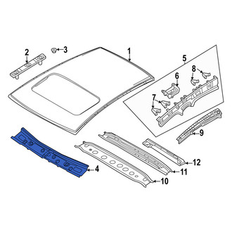 Mazda OE - Front Roof Header Panel