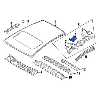 Mazda OE - Left Roof Side Rail Bracket