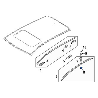 Mazda OE - Roof Luggage Carrier Side Rail Spacer