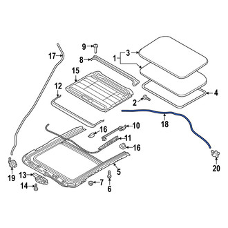 Mazda OE - Rear Sunroof Drain Hose