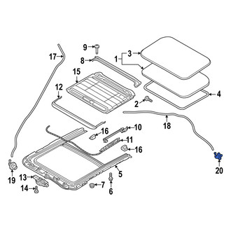 Mazda OE - Rear Sunroof Drain Hose Adapter