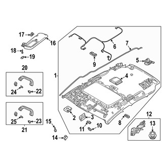 Mazda OE - Roof - Interior Trim (With Sunroof)