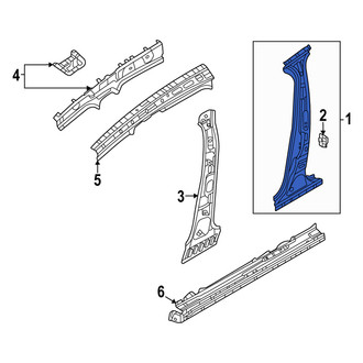 Mazda OE - Left Body B-Pillar Reinforcement