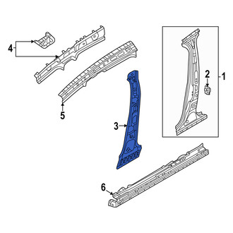 Mazda OE - Left Body B-Pillar