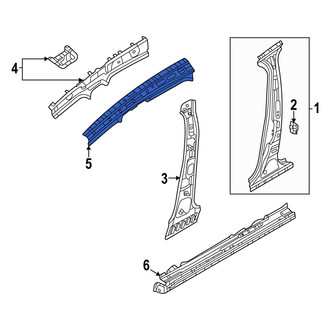 Mazda OE - Left Roof Side Rail Reinforcement