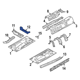 Mazda OE - Front Left Rearward Floor Pan Crossmember