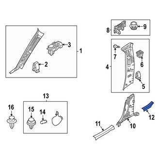 Mazda OE - Rear Right Door Sill Plate