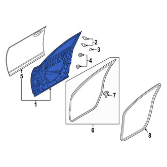 Mazda OE - Front Right Door Shell