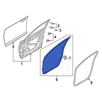 Mazda OE - Front Right Outer Door Seal