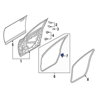 Mazda OE - Door Seal Clip
