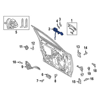 Mazda OE - Front Right Exterior Door Handle Base