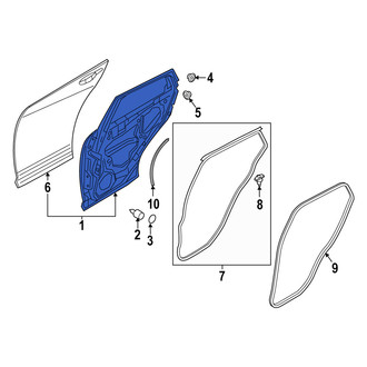 Mazda OE - Rear Left Door Shell