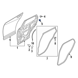 Mazda OE - Front Door Shell Grommet