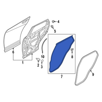 Mazda OE - Front Right Outer Door Seal