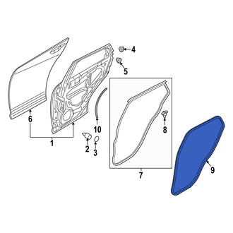 Mazda OE - Front Inner Door Seal