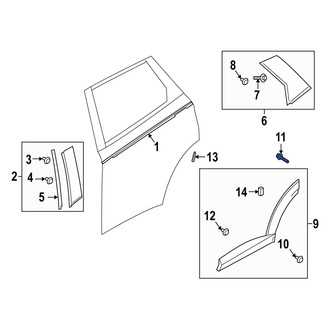 Mazda OE - Wheel Arch Molding Rivet