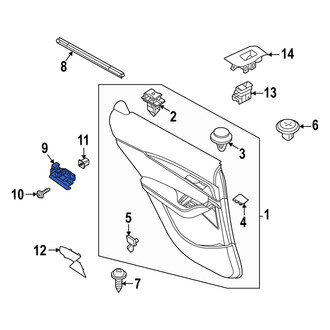 Mazda OE - Front Right Inner Interior Door Handle