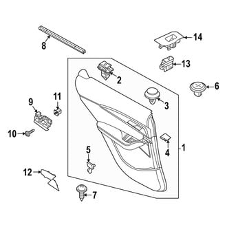 Mazda OE - Rear Door - Interior Trim