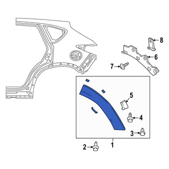 Mazda OE - Rear Left Wheel Arch Molding