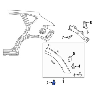 Mazda OE - Hatch Emblem Clip