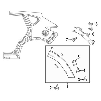 Mazda OE - Quarter Panel - Exterior Trim
