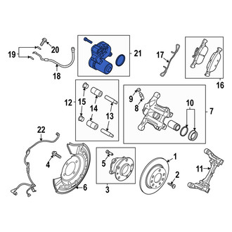 Mazda OE - Rear Right Parking Brake Actuator