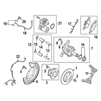 Mazda OE - Rear Suspension - Brake Components (FWD)