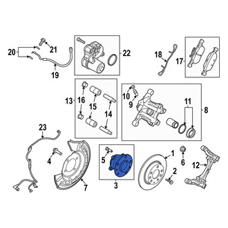 Mazda OE - Rear Wheel Bearing and Hub Assembly