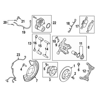 Mazda OE - Rear Suspension - Brake Components (AWD)