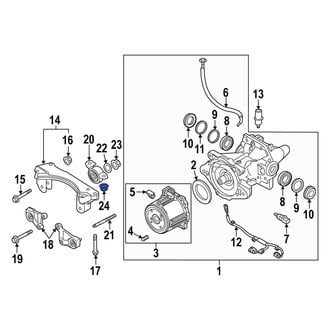 Mazda OE - Differential Mount Nut