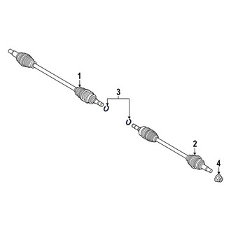 Mazda OE - CV Axle Shaft C-Clip