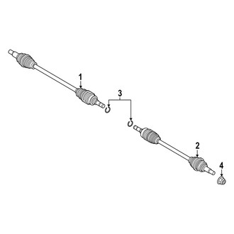 Mazda OE - Rear Suspension - Drive Axles (AWD)
