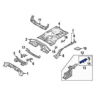 Mazda OE - Rear Left Frame Rail End