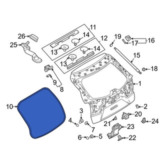 Mazda OE - Rear Hatch Seal