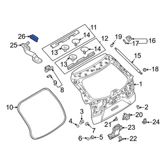 Mazda OE - Liftgate Washer Hose Grommet
