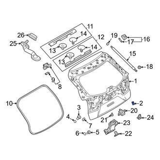 Mazda OE - Rear Liftgate Drain Plug