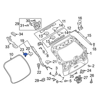 Mazda OE - Liftgate Object Sensor Clip