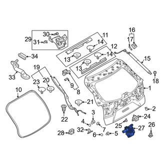 Mazda OE - Rear Liftgate Latch