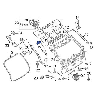 Mazda OE - Rear Liftgate Hinge