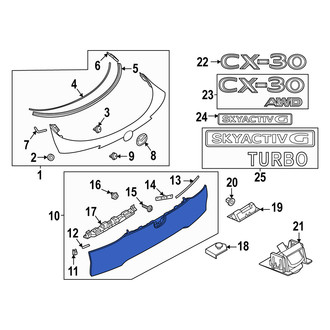 Mazda OE - Rear Lower Liftgate Finish Panel