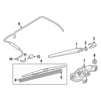 Mazda OE - Lift Gate - Wiper & Washer Components