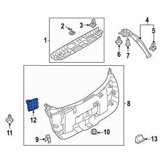 Mazda OE - Rear Liftgate Trim Cover